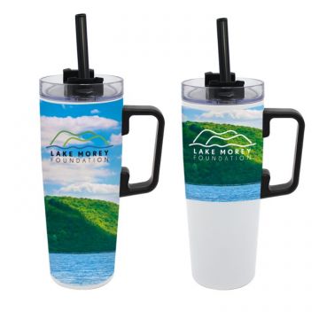 Full Color Wrap Tumbler with Handle